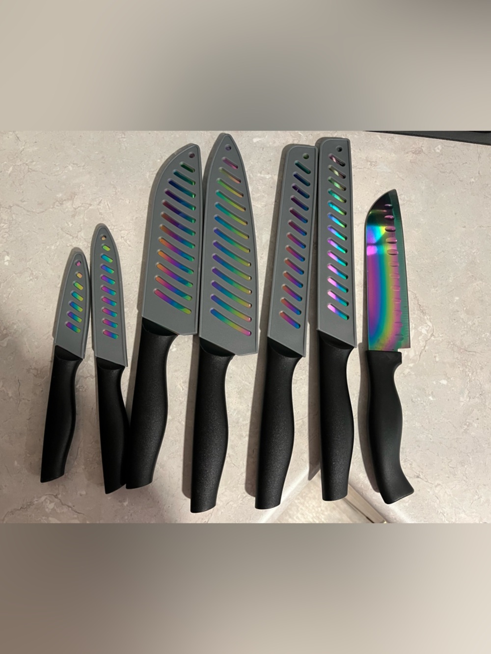Rainbow Kitchen Knife Set